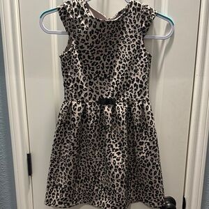 Jessica Simpson Black and Gray Pleated A-line Dress